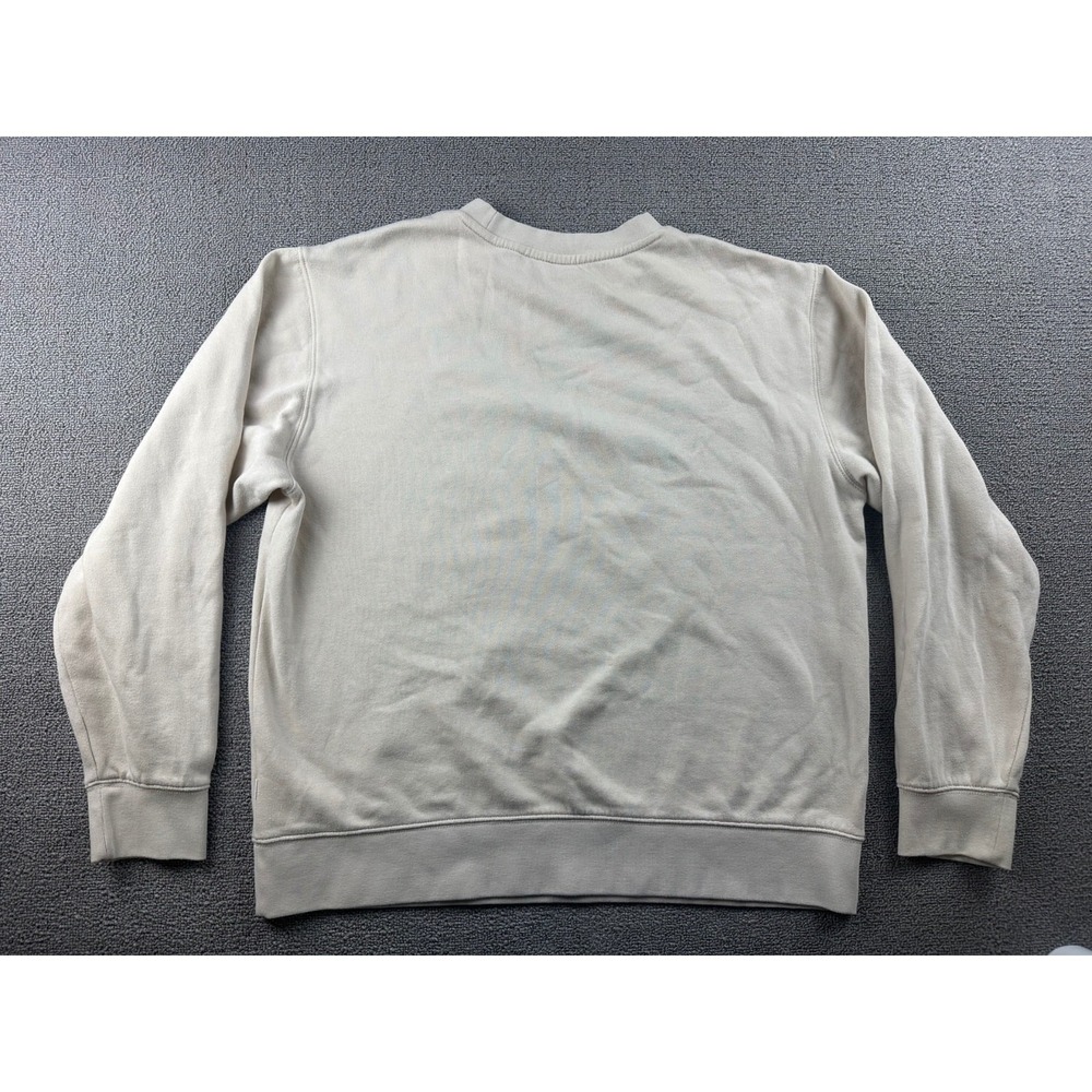 Vans Sweatshirt Women XL Beige Tie-Dye Logo Box Cotton Blend Streetwear Skater - Picture 2 of 11
